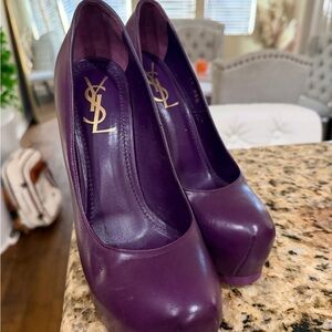 Yves Saint Laurent Deep Purple Heels